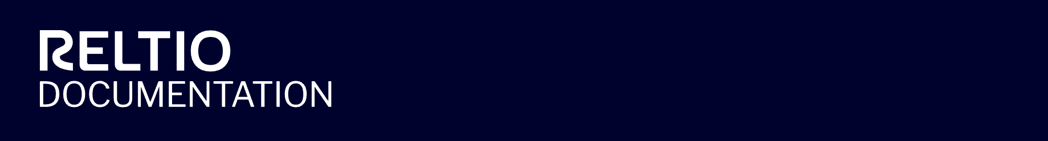 Reltio Documentation banner